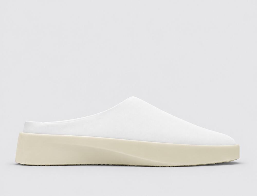 Wolf & Shepherd Cruise Mule Slip On Shoes Mens 12 EU 45 White Leather NIB